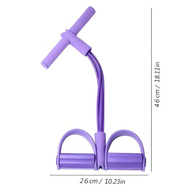 Four-Tube Resistance Band Tension Rope - Full Set